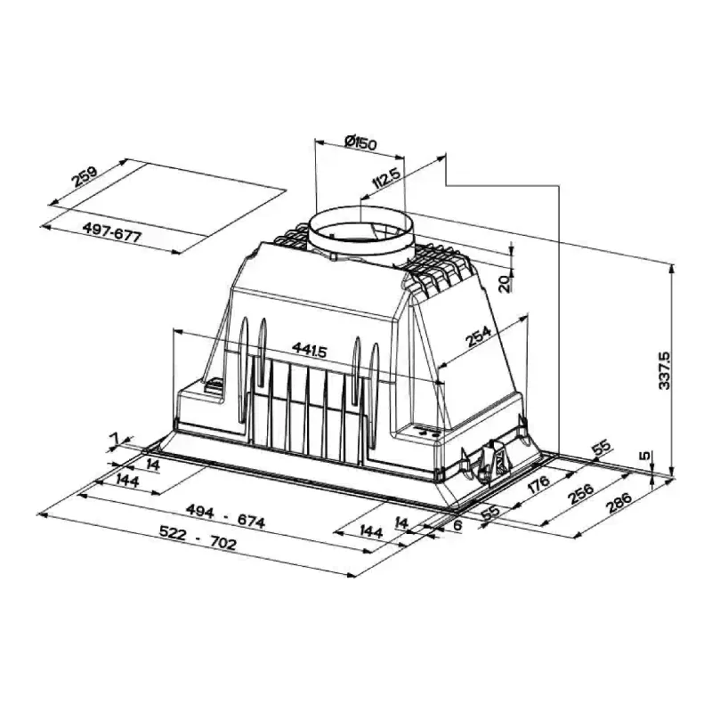 Extractor hood Faber (305.0602.047)