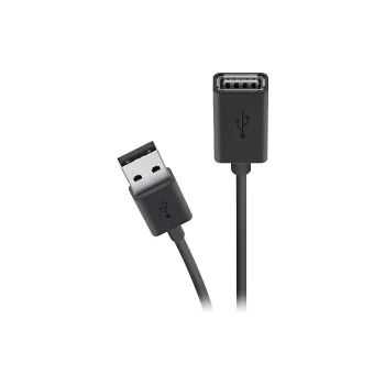 كابل الشحن والمزامنة Belkin USB-A - USB-A, Black (F3U153BT3M)