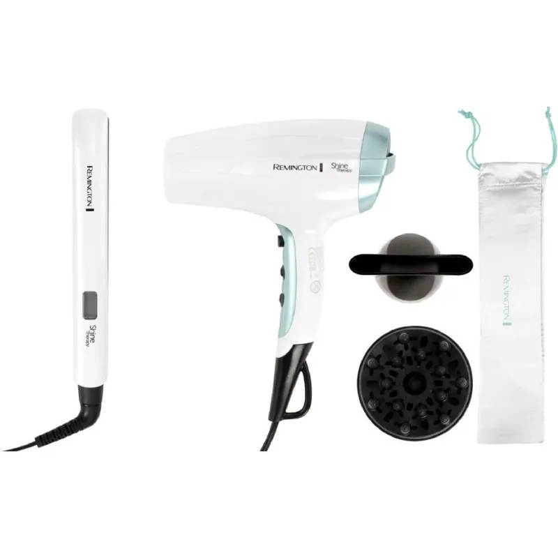 Фен + випрямляч для волосся Remington (S8500GP), White/Light Blue