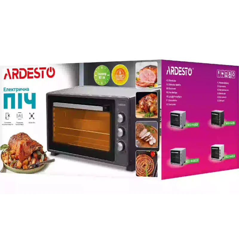 Ηλεκτρικός φούρνος Ardesto, Black (MEO-N40CB)