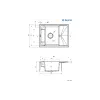 حوض المطبخ Deante Magnetic, Metal Graphite (ZRM_G11A)