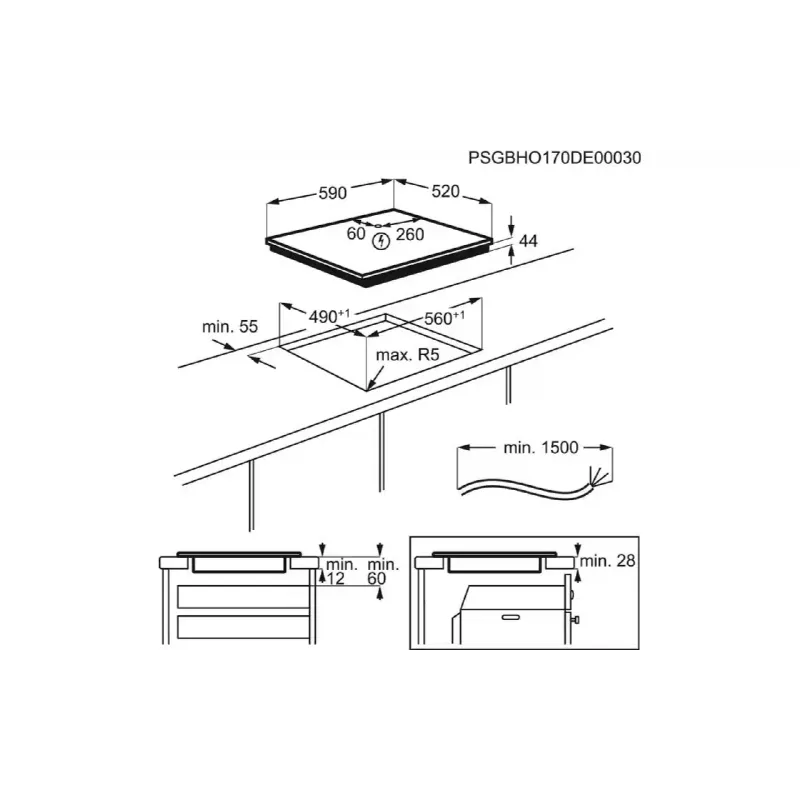 Варильна поверхня Electrolux (LIV63431BW), White