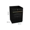 موقد سيراميك زجاجي Gorenje (GECS6B71CLB)