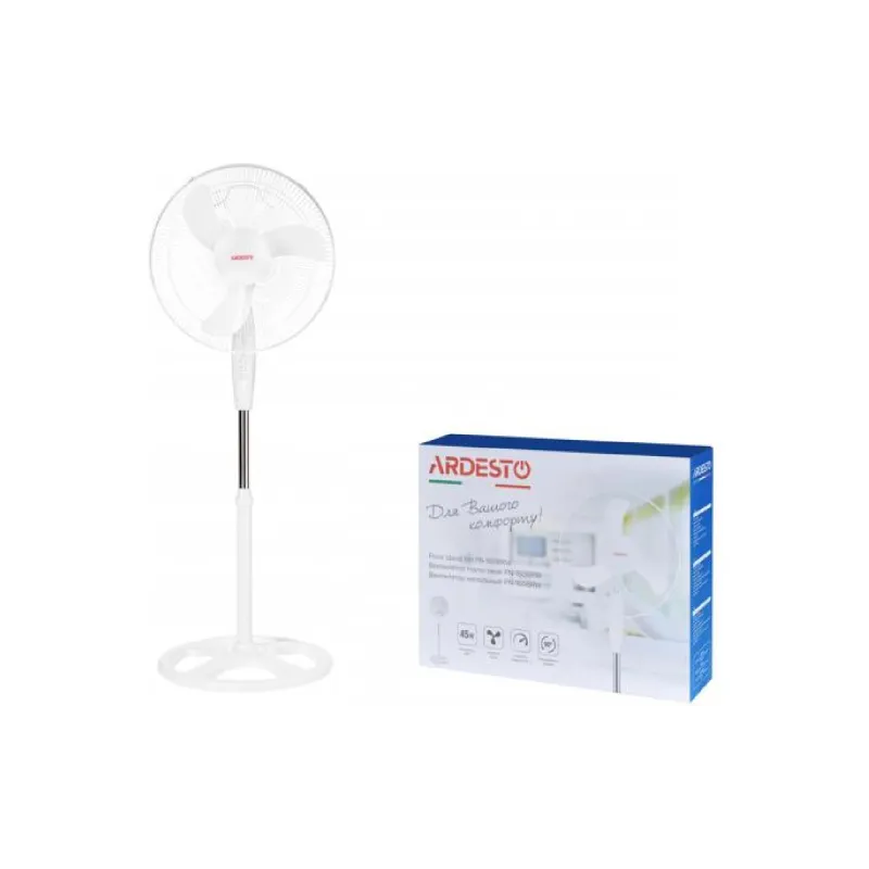 Ventilador de chão Ardesto, White (FN-1608RW)