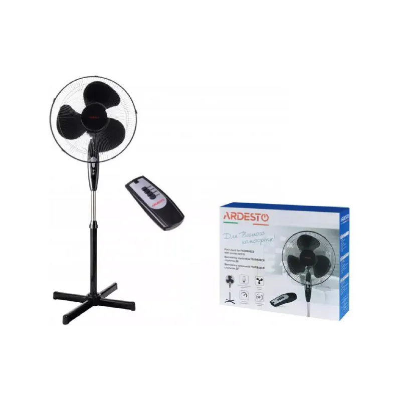Ventilador de chão Ardesto, Black (FN-R1608CB)