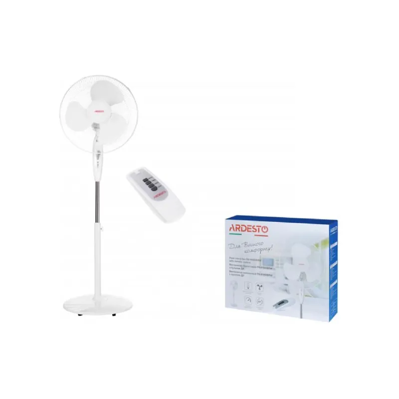 Floor fan Ardesto, White (FN-R1608RW)