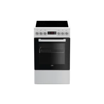 Γυάλινη κεραμική σόμπα Beko, White (FSM57300GW)