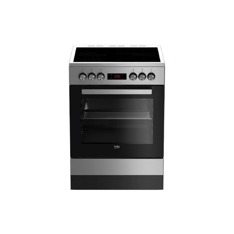 Γυάλινη κεραμική σόμπα Beko, Stainless steel (FSM67320GXS)