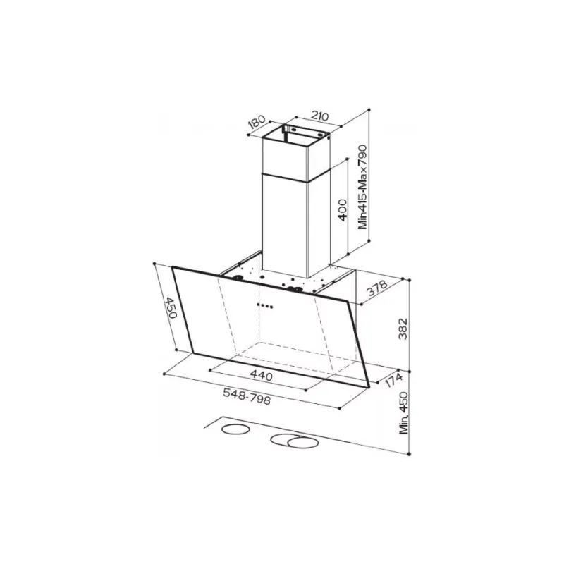 Extractor hood Faber, Black (330.0529.666)