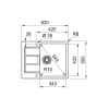 حوض المطبخ Franke, Gray (143.0627.383)