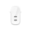 شاحن Belkin USB-C x2, White (WCB010VFWH)