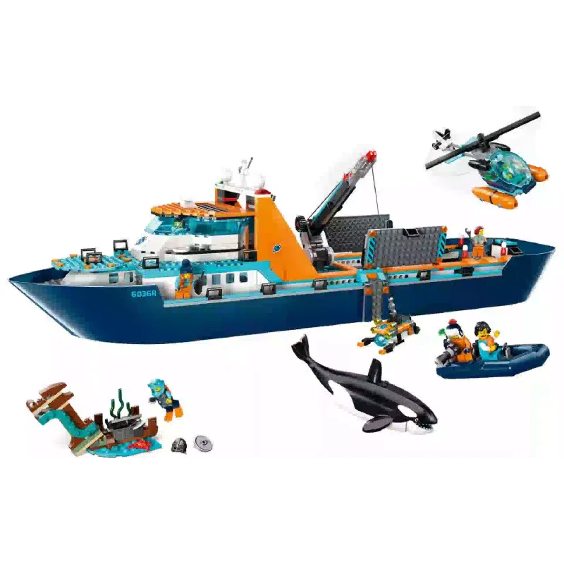 Konstruktőr LEGO City Arctic Arctic Explorer Ship (60368)