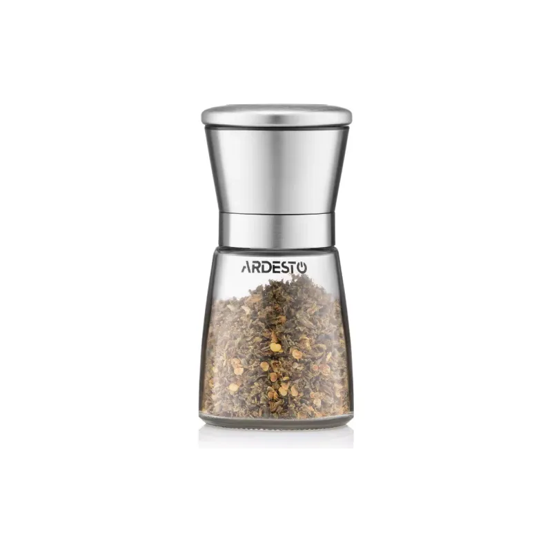 Salt and pepper mill Ardesto Gemini, Transparent (AR2101SS)