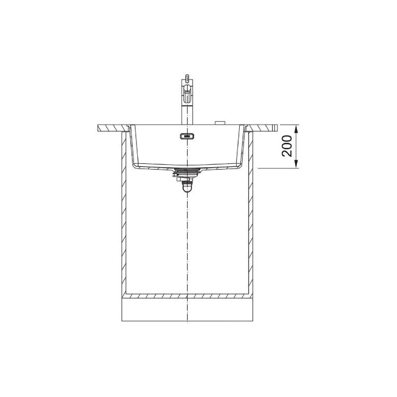 Кухненска мивка Franke, Black (125.0701.779)