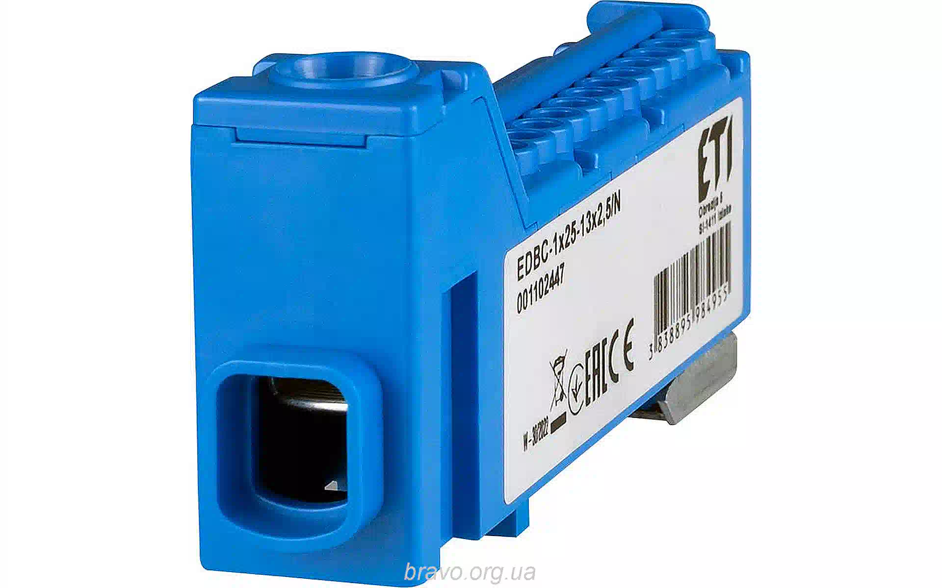 Блок розподільчий ETI, Blue (1102447) Блок розподільчий ETI, Blue (1102447)