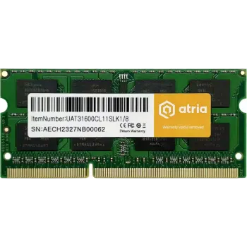 Модуль памяти Atria, DDR3 (UAT31600CL11SLK1/8)