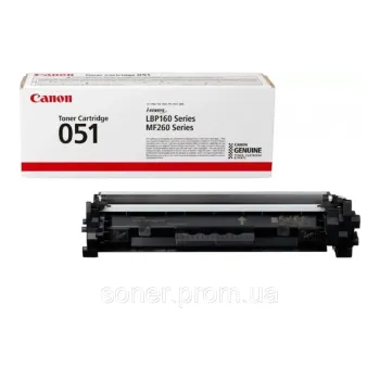 Cartridge Canon 051 (2168C002AA), for Canon LPB162d/269/267/264dw, Black
