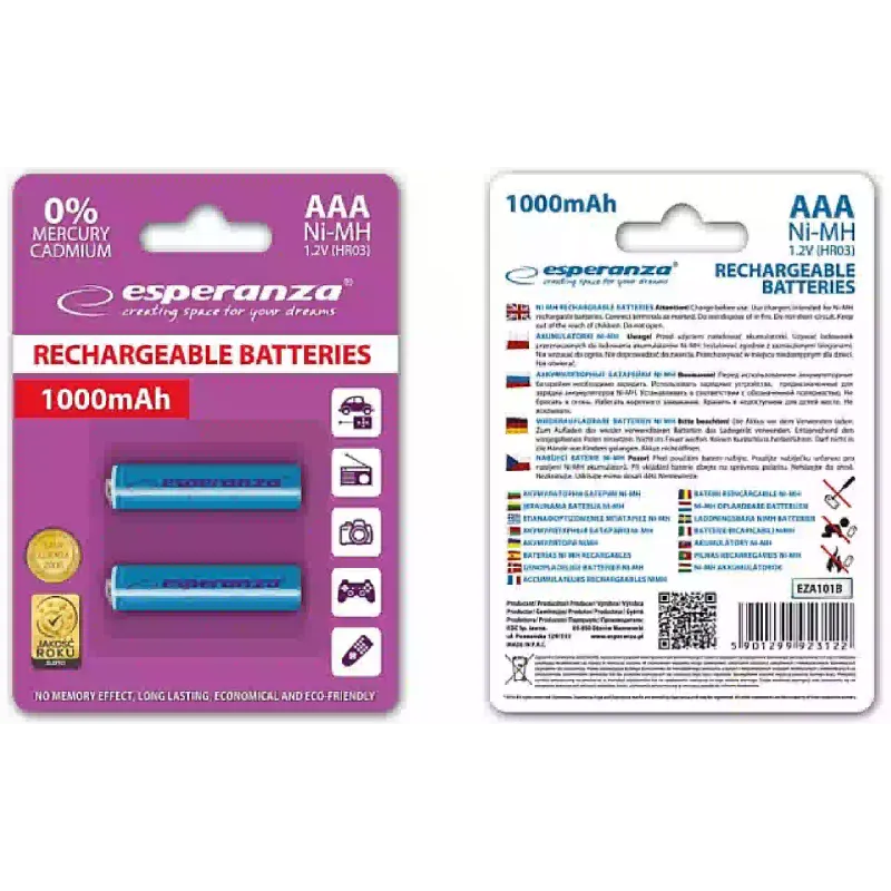Battery Esperanza, Light Blue (EZA101B)