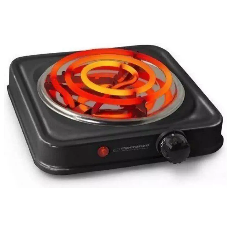 Electric stove Esperanza (EKH012K), 1000 W, Black