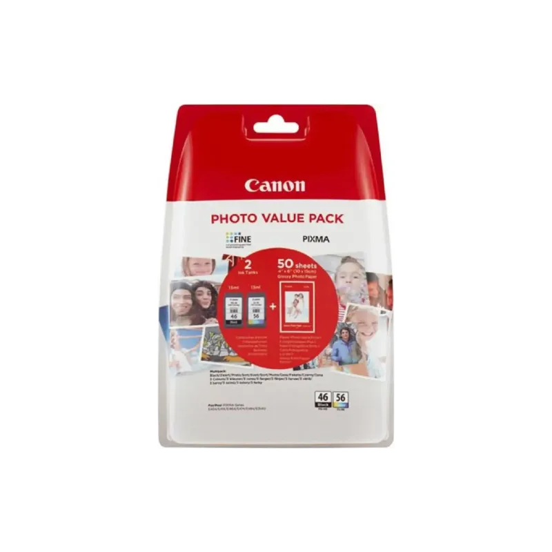 Conjunto de cartuchos Canon PG-46/CL-56, Black (9059B003AA)