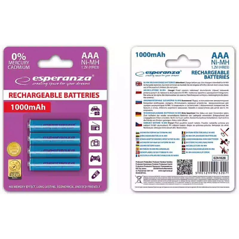 Battery Esperanza, Light Blue (EZA102B)