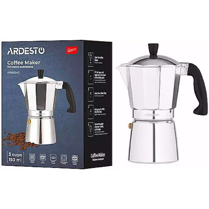 Gejzir aparat za kavo Ardesto Gemini Cremona (AR0803AG)