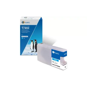 Картридж G&G (G&G-C13T789240), для Epson WF-5110/WF-5620, 4000 стр, Cyan