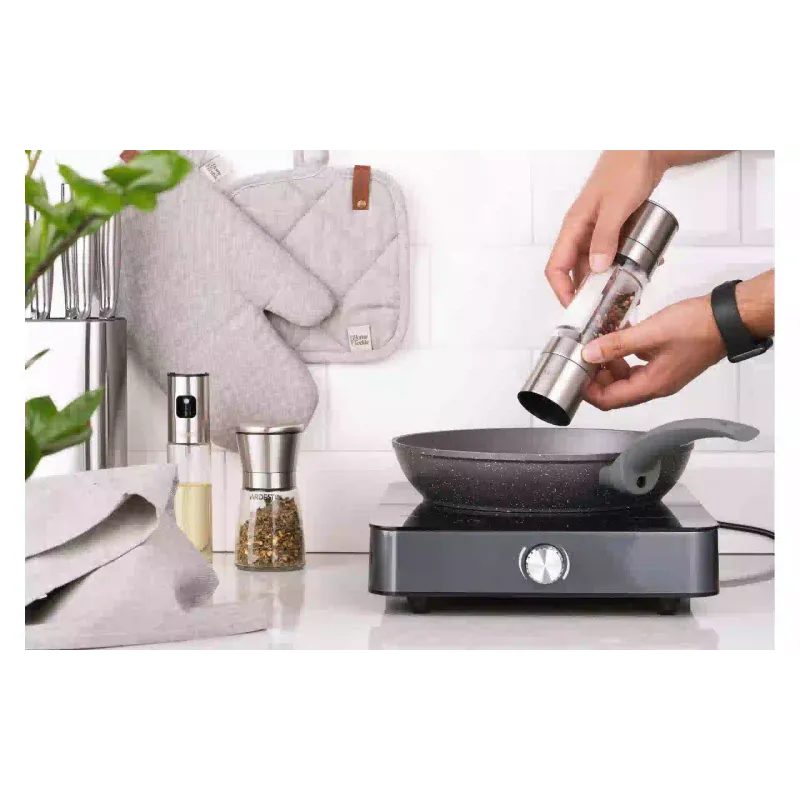 Salt and pepper mill Ardesto Gemini, Transparent (AR2101SS)