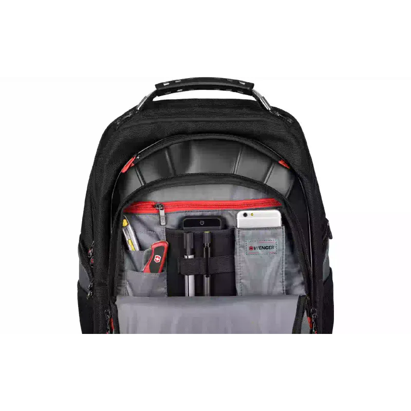 Laptop Backpack Wenger Pegasus, Black/Grey (600639)
