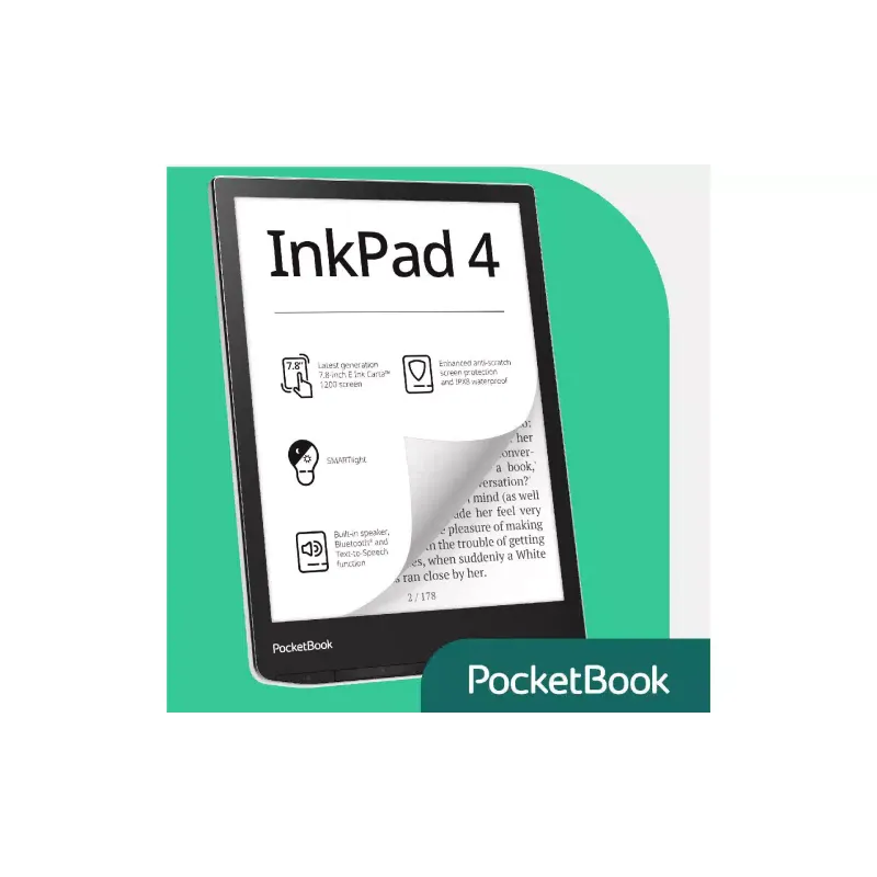E-knjiga Pocketbook 743G InkPad 4, Stardust Silver (PB743G-U-CIS)