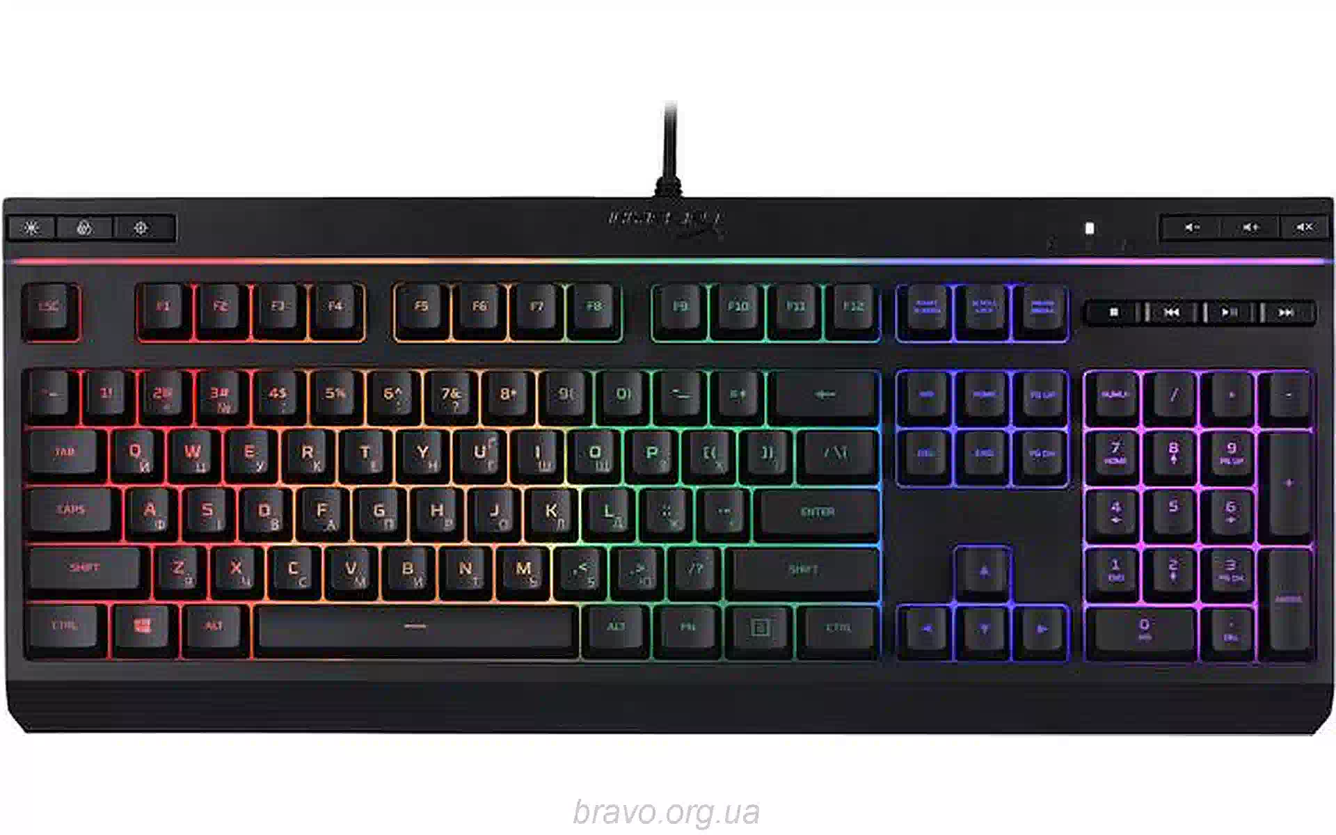 لوحة مفاتيح غشائية HyperX, Black (4P4F5AA) لوحة مفاتيح غشائية HyperX, Black (4P4F5AA)