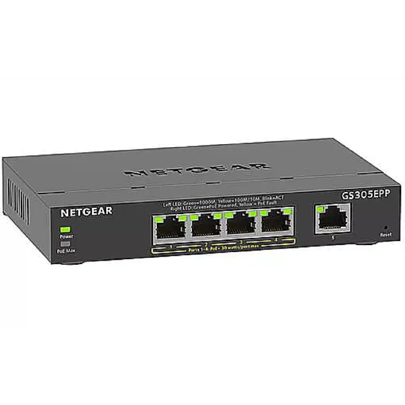 Превключвател Netgear (GS305EPP-100PES)