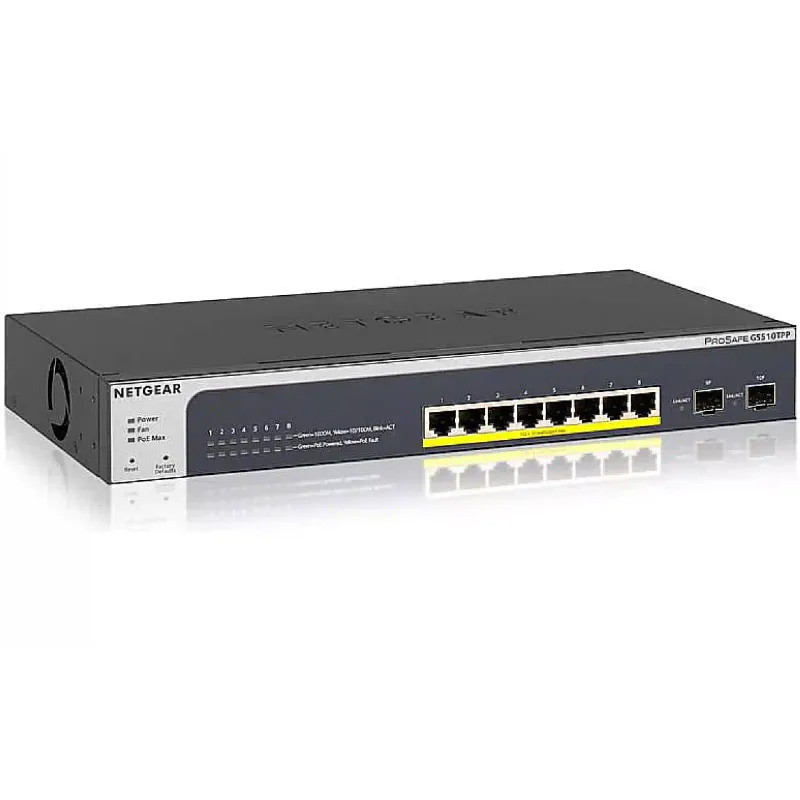 يُحوّل Netgear GS510TPP (GS510TPP-100EUS)