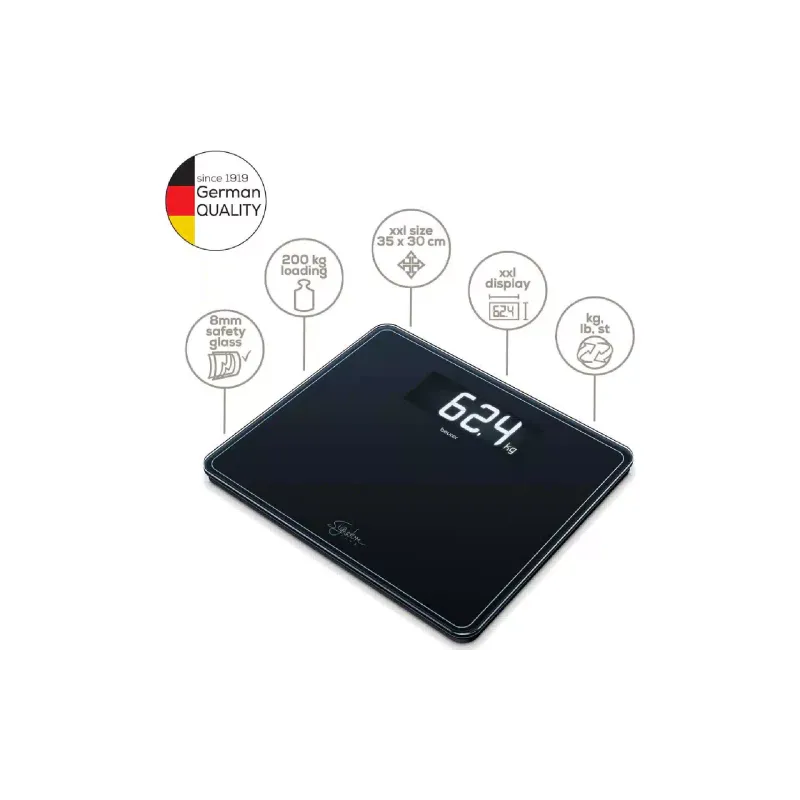 Básculas de suelo Beurer, Black (GS_410_SIGNATURE_LINE_BL)
