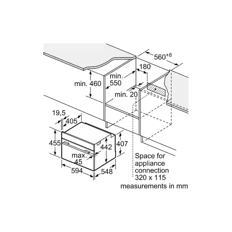 Φούρνος Bosch, Black (CSG7364B1)