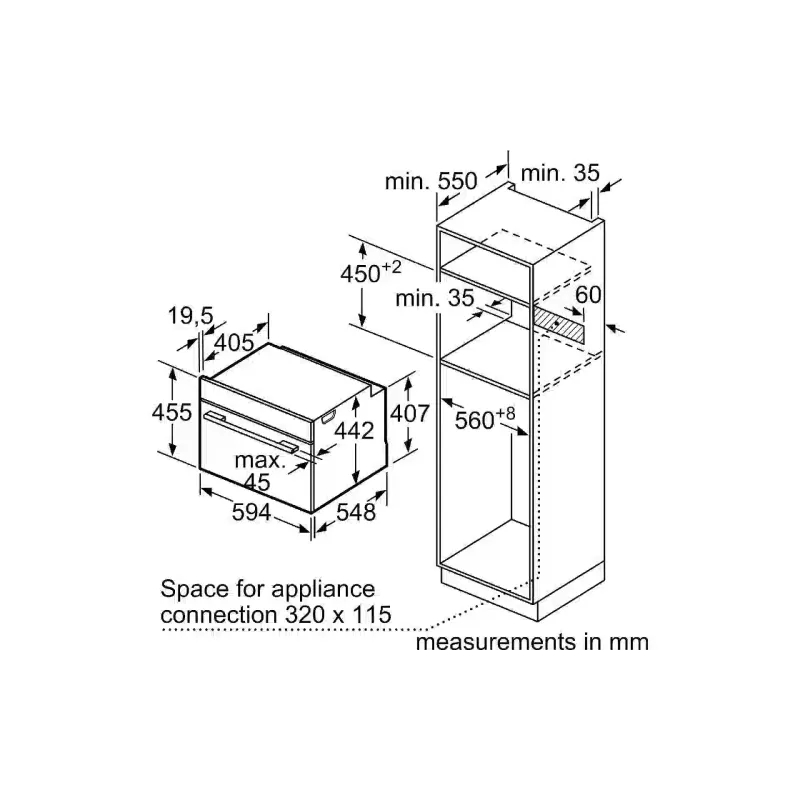 Φούρνος Bosch, Black (CSG7364B1)
