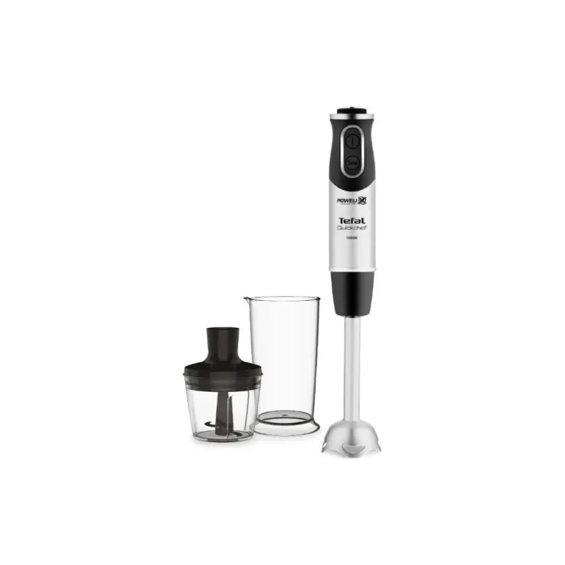 Блендер занурювальний Tefal Quickchef Quartzite (HB659838), 500 мл, 1000 Вт, Black/Stainless steel
