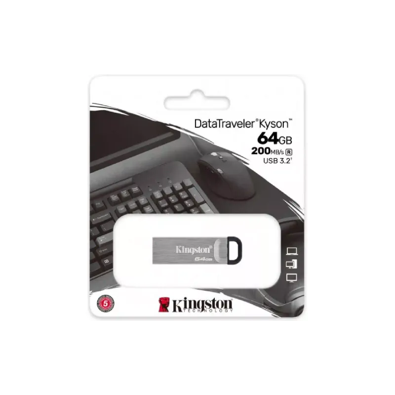 Μονάδα USB Kingston, Black (DTKN/64GB)
