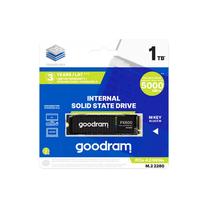 Накопичувач M.2 Goodram (SSDPR-PX600-500-80), PCIe 4.0