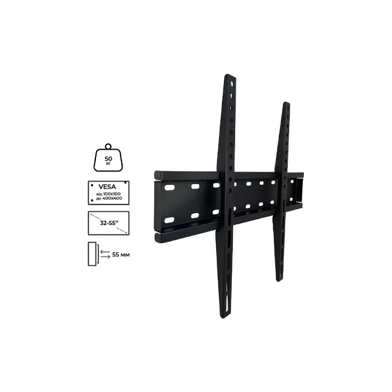Fali tartó monitorhoz Charmount, Black (TV04F-Black)