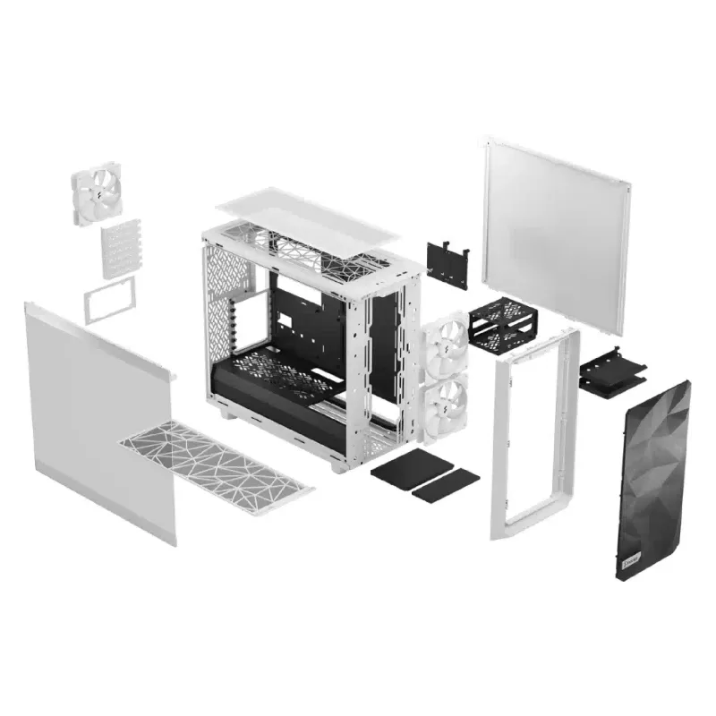 حالة الكمبيوتر Fractal Design, Black (FD-C-MEL2A-04)