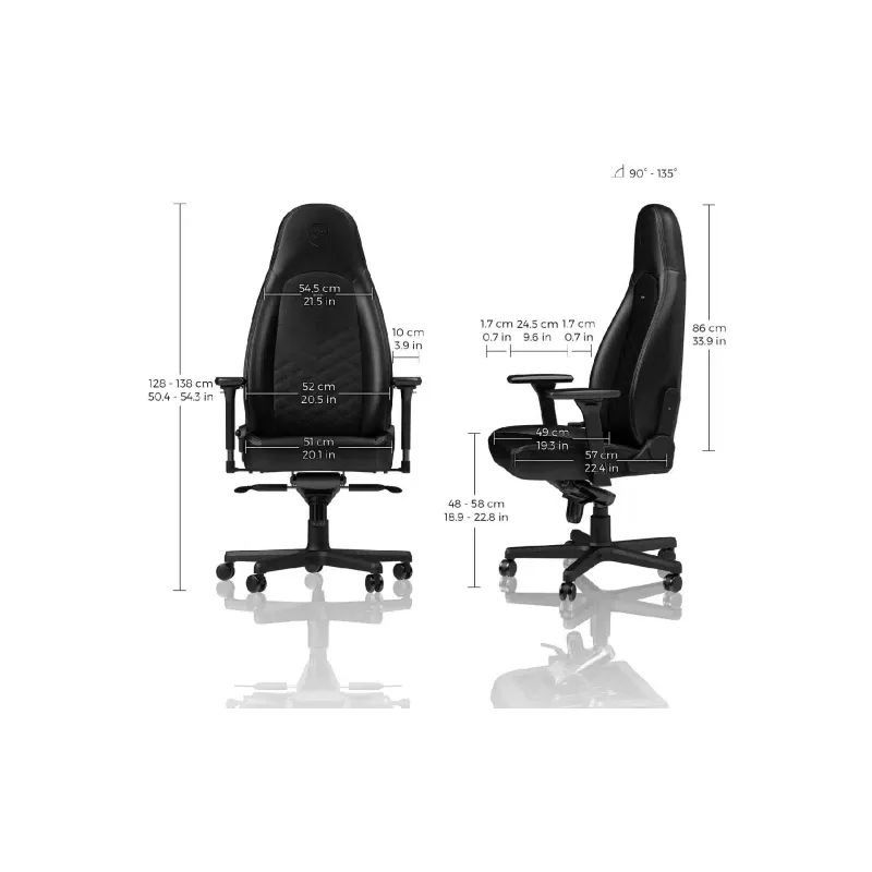 Fotelj Noblechairs, Black (NBL-ICN-PU-BLA)