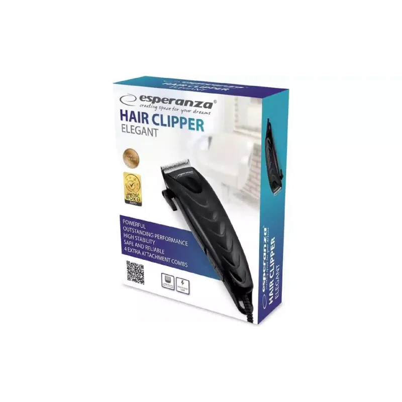 Hair clipper Esperanza, Black (EBC002)