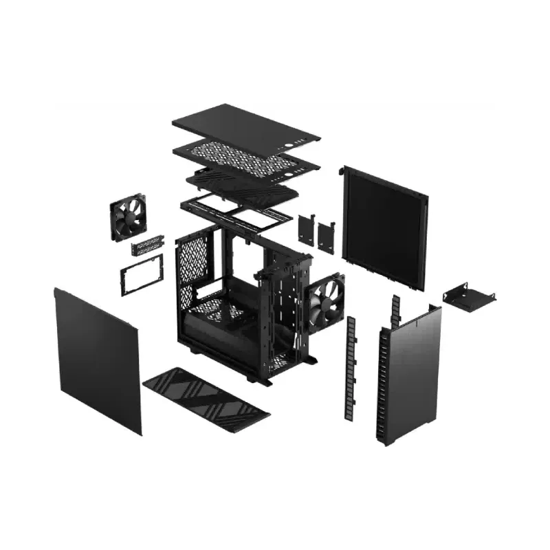 حالة الكمبيوتر Fractal Design, Black (FD-C-DEF7N-01)
