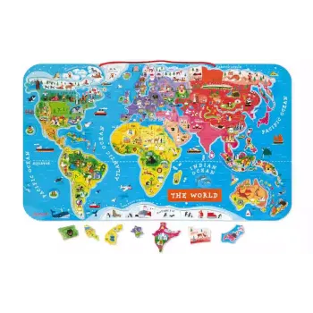 Mapa magnético do mundo Janod (J05504)