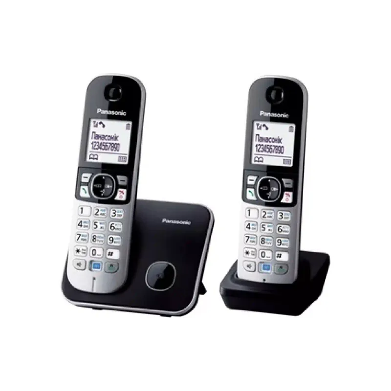 DECT rádiótelefon Panasonic, Black (KX-TG6812UAB)