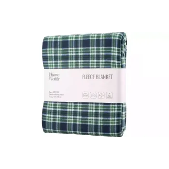 Плед Ardesto Fleece Клетка, Green (ART0702PB)