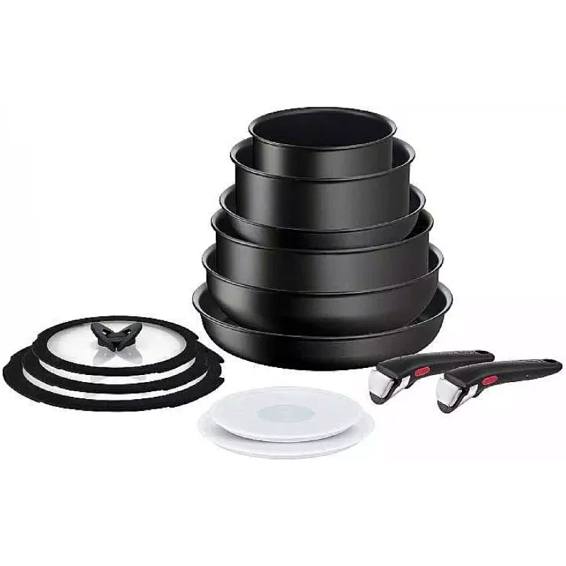 مجموعة أدوات المطبخ Tefal Ingenio Unlimited, Black (L7639002)