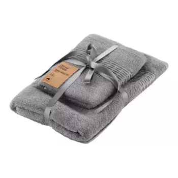 Frottír törölköző Ardesto Lotus, Gray (ART2357SG)