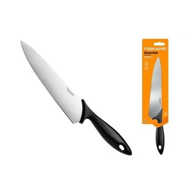 Кухненски нож Fiskars Essential, Black (1065565)